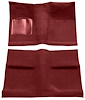 Molded Loop Carpet for 1964 Ford Mustang Coupe [Mass Backing, Maroon] - image 1