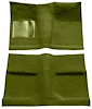 Molded Loop Carpet for 1964 Ford Mustang Coupe [Mass Backing, Moss Green] - image 1