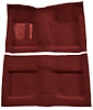 Molded Loop Carpet for 1964 Ford Mustang Convertible [OE-Style Jute Backing, Maroon] - image 1