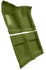 Molded Loop Carpet for 1964 Ford Mustang Convertible [OE-Style Jute Backing, Moss Green] - image 2