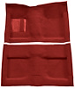 Molded Loop Carpet for 1964 Ford Mustang Convertible [Mass Backing, Red] - image 1