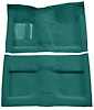 Molded Loop Carpet for 1964 Ford Mustang Convertible [Mass Backing, Aqua] - image 1