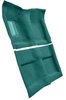 Molded Loop Carpet for 1964 Ford Mustang Convertible [Mass Backing, Aqua] - image 2