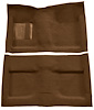 Molded Loop Carpet for 1964 Ford Mustang Convertible [Mass Backing, Dark Saddle] - image 1