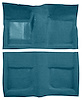 Molded Loop Carpet for 1965-1968 Ford Mustang Coupe [OE-Style Jute Backing, Ford Blue] - image 1