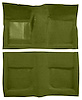 Molded Loop Carpet for 1965-1968 Ford Mustang Coupe [OE-Style Jute Backing, Moss Green] - image 1