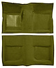 Molded Loop Carpet for 1965-1968 Ford Mustang Coupe [Mass Backing, Ivy Gold] - image 1