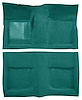 Molded Loop Carpet for 1965-1968 Ford Mustang Coupe [Mass Backing, Aqua] - image 1