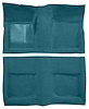 Molded Loop Carpet for 1965-1968 Ford Mustang Coupe [Mass Backing, Medium Blue] - image 1
