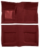 Molded Loop Carpet for 1965-1968 Ford Mustang Coupe [Mass Backing, Maroon] - image 1