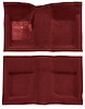 Molded Loop Carpet for 1965-1968 Ford Mustang Convertible [OE-Style Jute Backing, Maroon] - image 1