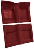 Molded Loop Carpet for 1965-1968 Ford Mustang Convertible [OE-Style Jute Backing, Maroon] - image 2