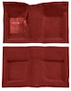 Molded Loop Carpet for 1965-1968 Ford Mustang Convertible [Mass Backing, Red] - image 1