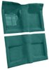 Molded Loop Carpet for 1965-1968 Ford Mustang Convertible [Mass Backing, Aqua] - image 2
