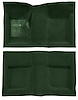 Molded Loop Carpet for 1965-1968 Ford Mustang Convertible [Mass Backing, Dark Green] - image 1