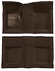 Molded Loop Carpet for 1965-1968 Ford Mustang Convertible [Mass Backing, Dark Brown] - image 1