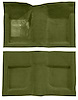 Molded Loop Carpet for 1965-1968 Ford Mustang Convertible [Mass Backing, Moss Green] - image 1