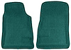Contour Molded Loop Floor Mats for 1967-1969 Chevrolet Camaro, Ponitac Firebird/Trans Am [2-Piece, Waterproof Backing, Aqua] - image 1