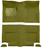 Molded Loop Carpet for 1965-1968 Ford Mustang Fastback [Mass Backing, Ivy Gold] - image 1