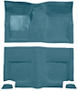 Molded Loop Carpet for 1965-1968 Ford Mustang Fastback [Mass Backing, Ford Blue] - image 1