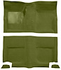 Molded Loop Carpet for 1965-1968 Ford Mustang Fastback [Mass Backing, Moss Green] - image 1