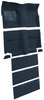 Molded Loop Carpet for 1965-1968 Ford Mustang Fastback [OE-Style Jute Backing, With Folddowns, Dark Blue] - image 2