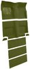 Molded Loop Carpet for 1965-1968 Ford Mustang Fastback [OE-Style Jute Backing, With Folddowns, Moss Green] - image 2