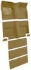 Molded Loop Carpet for 1965-1968 Ford Mustang Fastback [OE-Style Jute Backing, With Folddowns, Parchment] - image 2