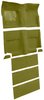 Molded Loop Carpet for 1965-1968 Ford Mustang Fastback [Mass Backing, With Folddowns, Ivy Gold] - image 2