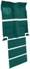 Molded Loop Carpet for 1965-1968 Ford Mustang Fastback [Mass Backing, With Folddowns, Aqua] - image 2