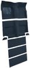 Molded Loop Carpet for 1965-1968 Ford Mustang Fastback [Mass Backing, With Folddowns, Dark Blue] - image 2