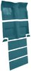 Molded Loop Carpet for 1965-1968 Ford Mustang Fastback [Mass Backing, With Folddowns, Medium Blue] - image 2