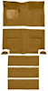 Molded Loop Carpet for 1965-1968 Ford Mustang Fastback [Mass Backing, With Folddowns, Medium Saddle] - image 1