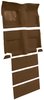 Molded Loop Carpet for 1965-1968 Ford Mustang Fastback [Mass Backing, With Folddowns, Dark Saddle] - image 2