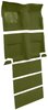 Molded Loop Carpet for 1965-1968 Ford Mustang Fastback [Mass Backing, With Folddowns, Moss Green] - image 2