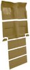 Molded Loop Carpet for 1965-1968 Ford Mustang Fastback [Mass Backing, With Folddowns, Parchment] - image 2
