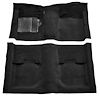 Molded Nylon-Loop Passenger Area Carpet for 1969-1970 Ford Mustang Coupe and Fastback [OE-Style Jute Backing, Black] - image 1