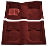 Molded Nylon-Loop Passenger Area Carpet for 1969-1970 Ford Mustang Coupe and Fastback [OE-Style Jute Backing, Maroon] - image 1