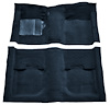 Molded Nylon-Loop Passenger Area Carpet for 1969-1970 Ford Mustang Coupe and Fastback [Mass Backing, Dark Blue] - image 1