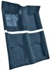 Molded Nylon-Loop Carpet for 1969-1970 Ford Mustang Convertible [OE-Style Jute Backing, Medium Blue] - image 2