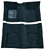 Molded Nylon-Loop Carpet for 1969-1970 Ford Mustang Convertible [Mass Backing, Dark Blue] - image 1