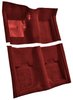 Molded Nylon-Loop Carpet for 1969-1970 Ford Mustang Convertible [Mass Backing, Red] - image 2
