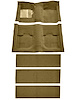 Molded Nylon-Loop Passenger and Fold Down Seat Area Carpet for 1969-1970 Ford Mustang Fastback [Mass Backing, Medium Saddle] - image 1