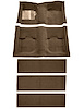 Molded Nylon-Loop Passenger and Fold Down Seat Area Carpet for 1969-1970 Ford Mustang Fastback [Mass Backing, Ginger] - image 1