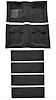 Molded Nylon-Loop Passenger and Fold Down Seat Area Carpet for 1971-1973 Ford Mustang [Mass Backing, Black] - image 1