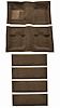 Molded Nylon-Loop Passenger and Fold Down Seat Area Carpet for 1971-1973 Ford Mustang [Mass Backing, Ginger] - image 1