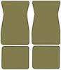 Molded Loop Floor Mats for 1970-1973 Chevrolet Camaro, Ponitac Firebird/Trans Am [4-Piece, Sandalwood] - image 1
