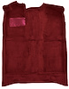 Molded Cut Pile Passenger Area Carpet for 1979-1981 Ford Mustang, Mercury Capri [Mass Backing, Red] - image 1