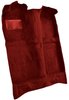 Molded Cut Pile Passenger Area Carpet for 1979-1981 Ford Mustang, Mercury Capri [Mass Backing, Red] - image 2