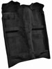 Molded Cut Pile Passenger Area Carpet for 1982-1986 Mercury Capri, 1982-1993 Ford Mustang [OE-Style Jute Backing, Black] - image 2